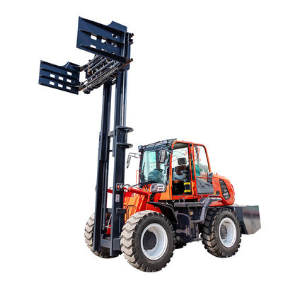 Customization All Terrain Forklift Truck Up To 20Feet Lift Height